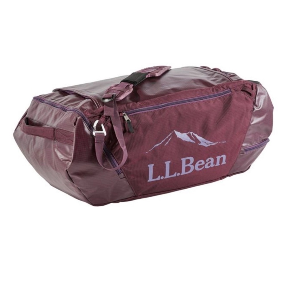 LL Bean Adventure Pro Duffle 60L Black Plum ID #507651
Travel Luggage Bag EUC